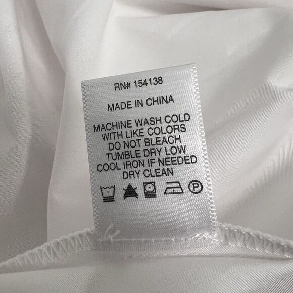 STAUD White V-Neck Maxi Dress with Puff Sleeves - Picture 14 of 15